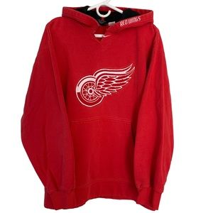 Vintage Nike Center Swoosh Detroit Red Wings Men’s Hoodie Size Medium